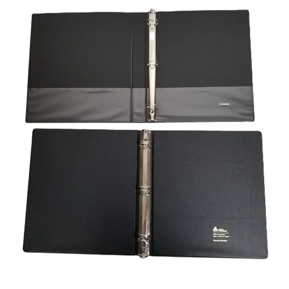 3 Ring Binders Lot Avery Universal Black 1 Inch Half Inch Office School